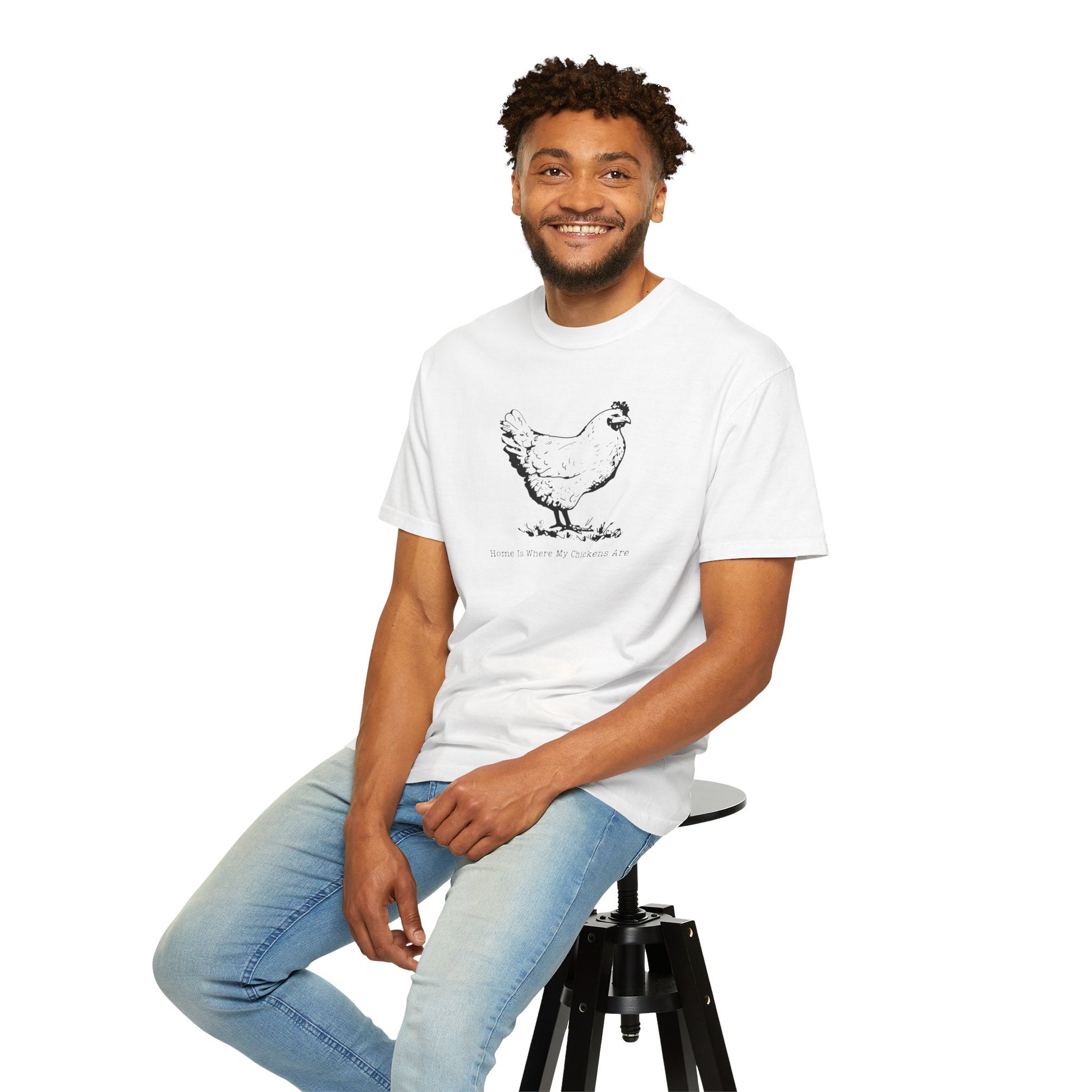 Home Is Where My Chickens Are – Cute Farm Life T-Shirt