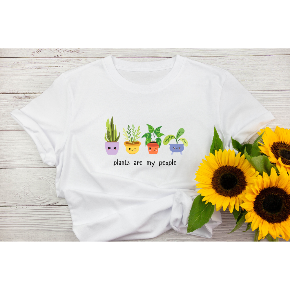 "Plants Are My People" T-Shirt – Cute Plant Lover Graphic Tee